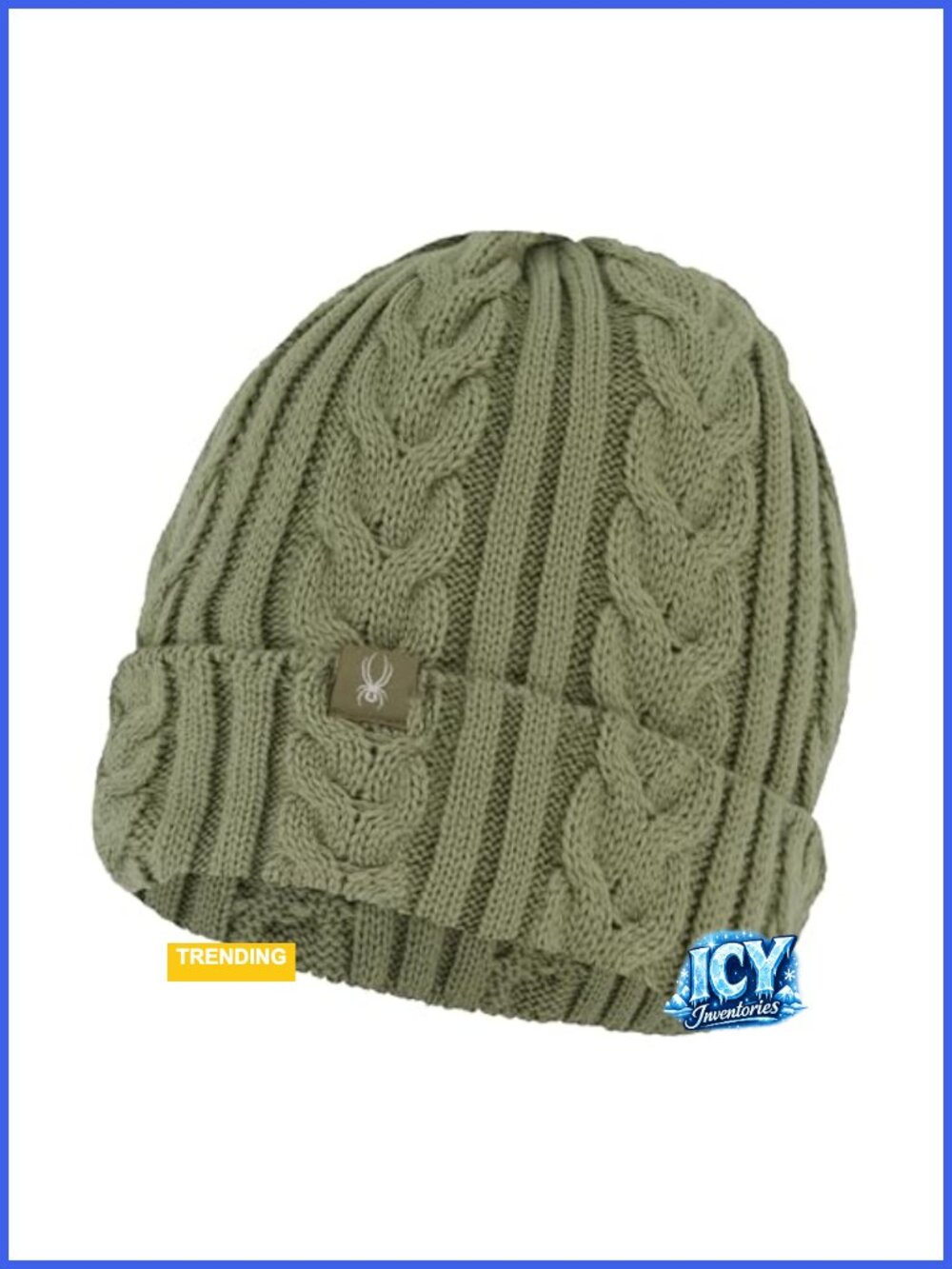 Fleece Lined Cable Knit Beanie Ski Snowboard Winter Hat